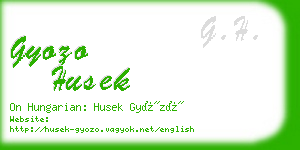 gyozo husek business card